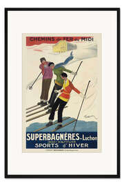 Gerahmter Kunstdruck Superbagnères-Luchon, 1929
