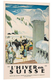 Hartschaumbild Winter in der Schweiz (französisch)