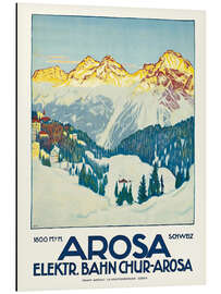 Magnettafel Arosa - Elektrische Bahn Chur-Arosa, Schweiz