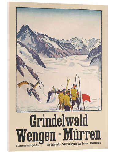 Quadro em acrílico Grindelwald Wengen-Mürren