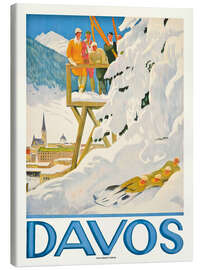 Obraz na płótnie Davos, 1918 - Vintage Ski Collection