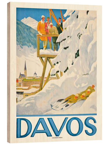 Holzbild Davos, 1918