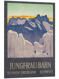 Magnettafel Jungfrau-Bahn, Berner Oberland, Schweiz