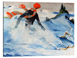 Magnettafel Christiania beim Skifahren