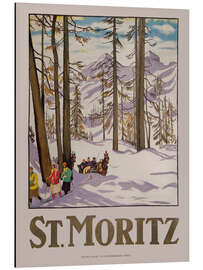 Aluminiumsbilde St. Moritz, 1918