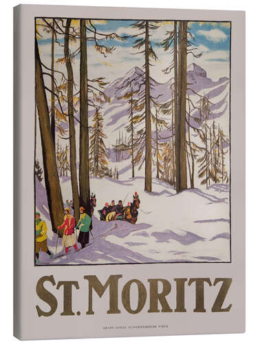 Quadro em tela St. Moritz, 1918