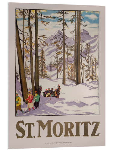 Gallery print St. Moritz, 1918