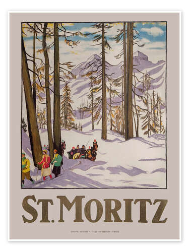 Poster St. Moritz, 1918