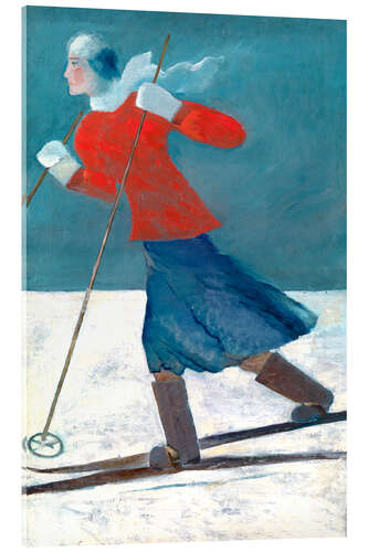 Acrylglasbild Skifahrerin - Alexei Krawtschenko