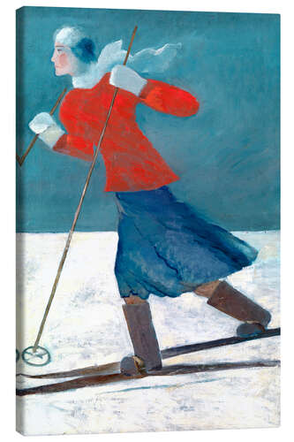Leinwandbild Skifahrerin - Alexei Krawtschenko