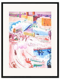 Plakat artystyczny premium w ramie View of Stockholm, 1917