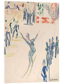 Acrylglasbild Skispringer, 1936 - Ernst Ludwig Kirchner