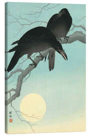 Canvas-taulu Crows in the moonlight, 1927