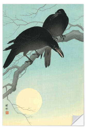 Wandsticker Krähen im Mondlicht, 1927