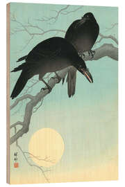 Wood print Crows in the moonlight, 1927