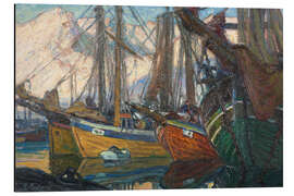 Print på aluminium A Quiet Evening - Study from North Norway