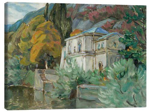 Canvas print By Lake Como - Study from Italy, 1928