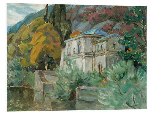 Foam board print By Lake Como - Study from Italy, 1928