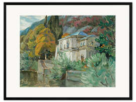Framed art print By Lake Como - Study from Italy, 1928
