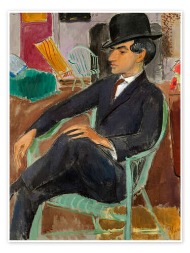 Póster Portrait of the artist Jules Pascin, 1921