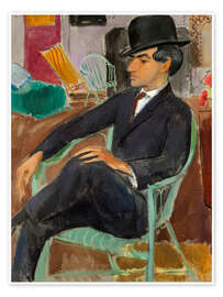 Wall print Portrait of the artist Jules Pascin, 1921 - Isaac Grünewald