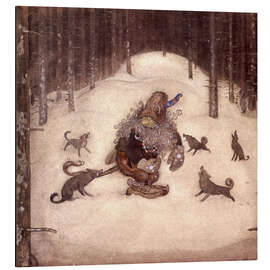 Magnettafel Troll and Wölfe