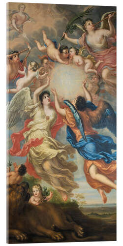 Akrylbillede Allegory of the betrothal of Karl XI and Queen Ulrika Eleonora