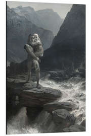 Tableau en aluminium Frithiof and Ingeborg, Frithiof's Saga - August Malmström