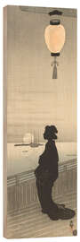 Obraz na drewnie Courtesan on veranda - Ohara Koson