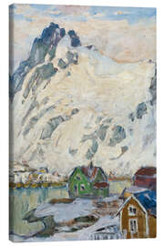 Obraz na płótnie At the Foot of the Mountain - Study from Lofoten, 1905 - Anna Katarina Boberg