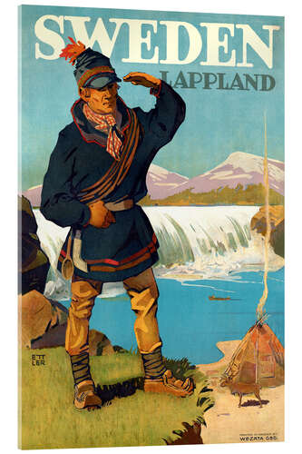 Cuadro de metacrilato Sweden, Lappland, 1930