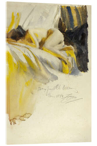 Acrylic print Nude Lying On Bed, 1894