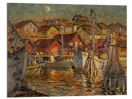 Galleriataulu A Fishing Harbour - Study from North Norway
