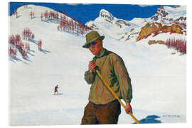 Akryylilasitaulu Skier, 1899