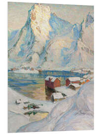 Foam board print An Arctic Spring Day - Study from North Norway