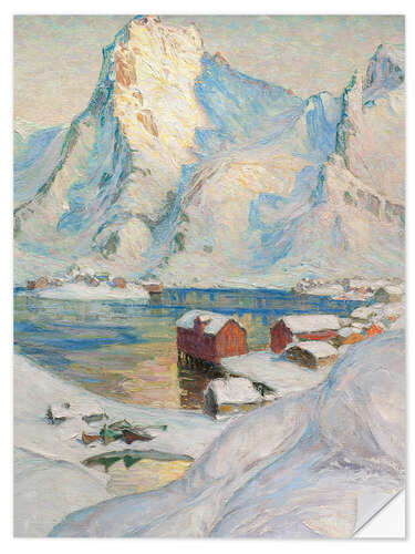Selvklæbende plakat An Arctic Spring Day - Study from North Norway