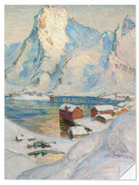 Selvklæbende plakat An Arctic Spring Day - Study from North Norway