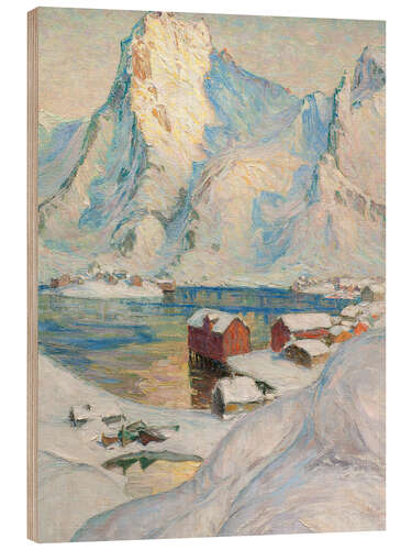 Wood print An Arctic Spring Day - Study from North Norway