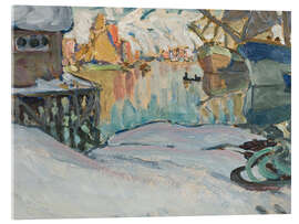 Acrylglasbild Aus dem Hafen von Svolvaer, Lofoten, 1910