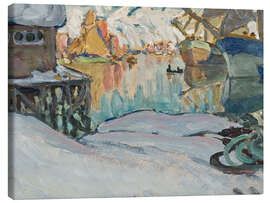 Obraz na płótnie From Svolvaer Harbour - Study from Lofoten, 1910