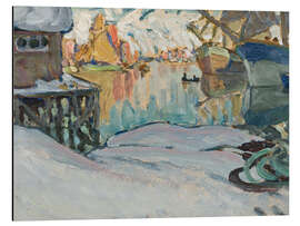 Magnettafel Aus dem Hafen von Svolvaer, Lofoten, 1910