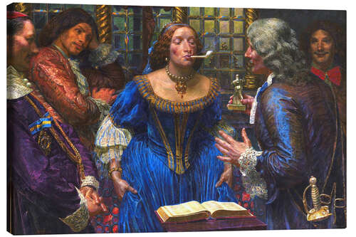 Canvas print Queen Christina in Palazzo Corsini, 1908