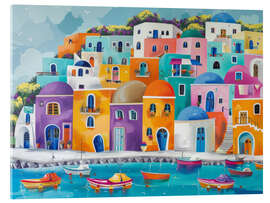 Akrylbillede Colourful Greece - DejaReve