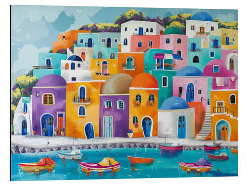 Aluminiumsbilde Colourful Greece