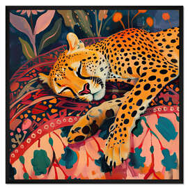 Gerahmter Kunstdruck Fauve Cheetah