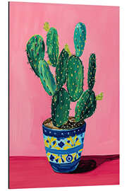 Tableau en aluminium Pink Cactus