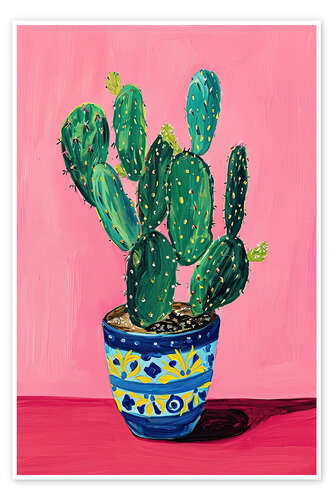 Poster Pink Cactus