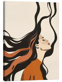 Canvas print Boho woman with long hair - Frank Daske