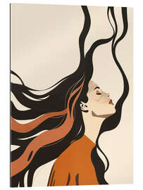 Gallery Print Boho Frau mit langen Haaren