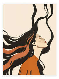 Reprodução Boho woman with long hair - Frank Daske